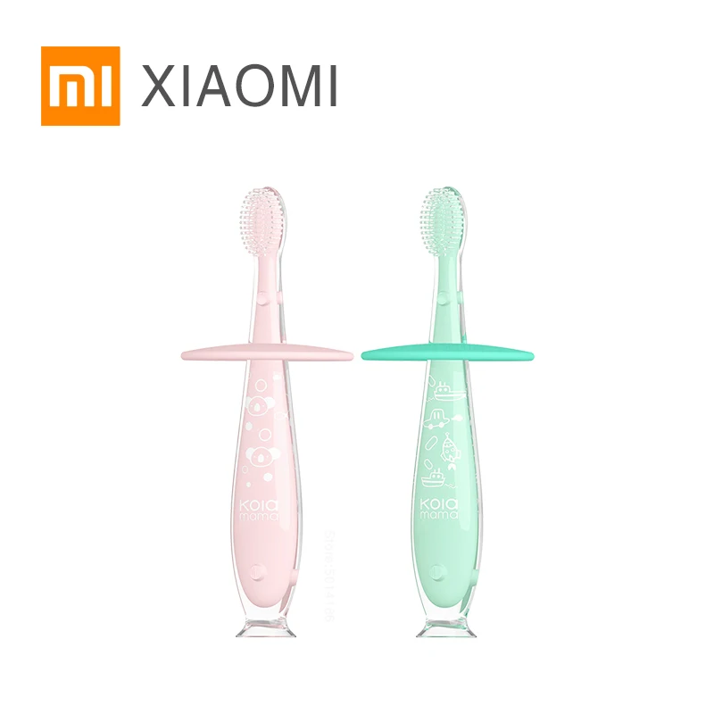 Новый XIAOMI MIJIA KOLAMAMA детский силиконовый обучающий зубной щеткой клей мягкая