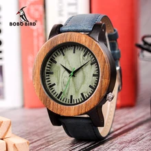 BOBO BIRD Big Size Mens Wood Watch Timepieces Luxury Quartz Wristwatches in Wooden Gift Box Dropshipping