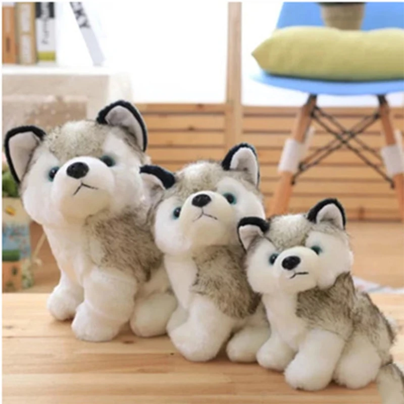 Hot Sale Cute Simulation Husky Dog Plush Toys Lovely Stuffed Animals