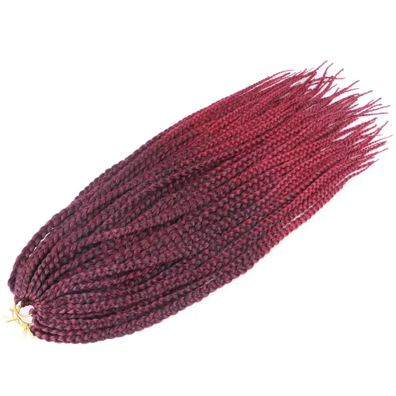

Luxury For Braiding Kanekalon Syntheic Hair 12Colors Ombre Two Tone 24" 12strands/pc 6pcs/lot 110g Jumbo Crochet Box Braids