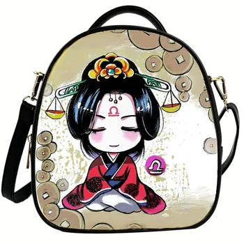 

Women's Fashionable Beauty Print Toiletry Bag Cosmetic Bag with Shoulder Strap(Multicolor) oulder Bag Female Causal Totes