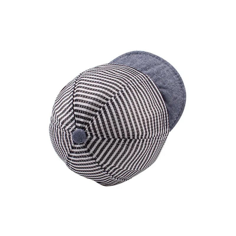 Fashion Striped Baby Cap For Boys Mesh Breathable Summer Cap Star Girls Baseball Cap 6-24M Toddler Summer Baby Boys Clothing (28)