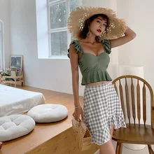 Женские купальные костюмы, купальник с пуш-ап, раздельная Женская полосатая блузка, Женский Рашгард для серфинга, для девочек, раскол, сетка, животное, полиэстер