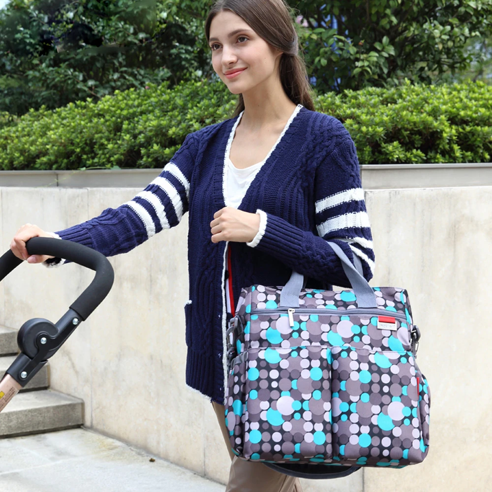 Сумка для детских подгузников, Разноцветные сумки для подгузников для беременных, многофункциональные сумки для детских колясок, сумка для мам, сумка на плечо для мам