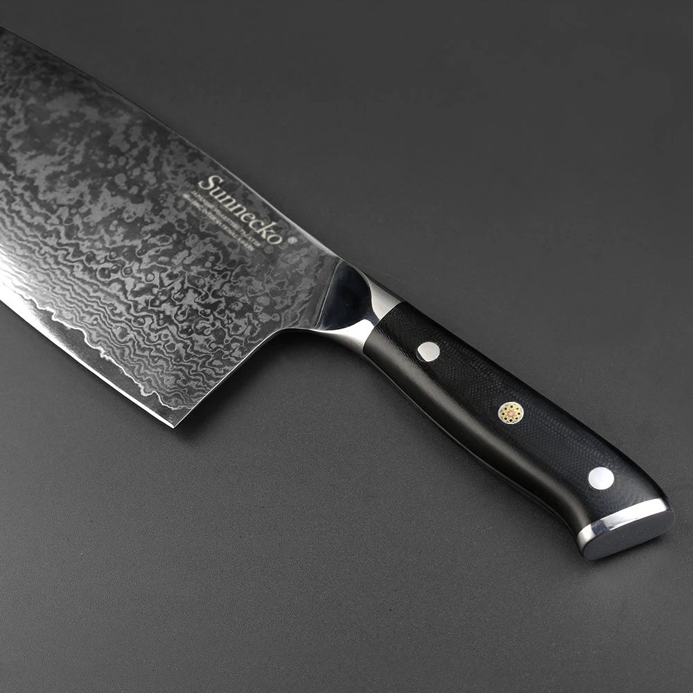 SUNNECKO 7 дюймов Кливер разделочный нож дамасская сталь новые высококачественные китайские режущие ножи VG10 шеф-повара приготовление чоппер