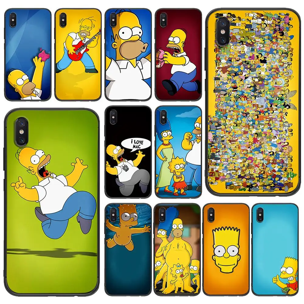 

Funny simpsons Soft TPU For Xiaomi Redmi Mi6 8 9 A1 A2 F1 Plus Case Redmi 5 /5Plus M8 Lite Silicone Phone Back Case