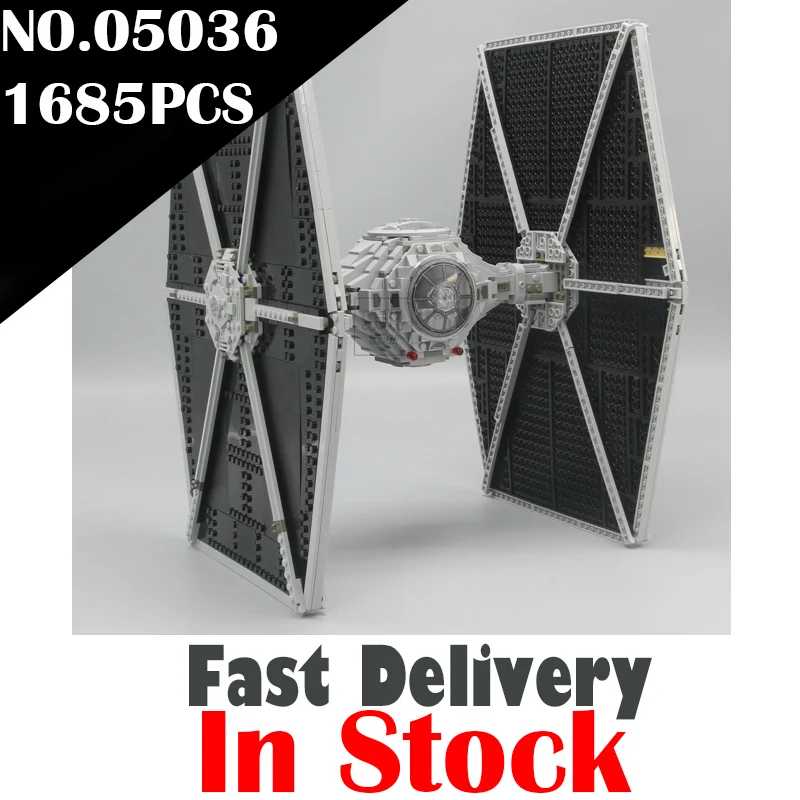 

LEPIN 05036 TIE Fighter Star Clone Wars Building Blocks Bricks Enlighten DIY Toys For Kids Model Compatible with legoINGly 75095