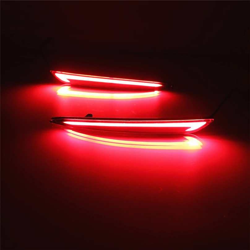 Car Flashing 2pcs For Ford Mondeo Fusion 2017 2016 Car Flashing 2pcs For Ford Mondeo Fusion 2017 2016 2018 Rear Per Tail Light Fog Lamp Brake Lights Signal