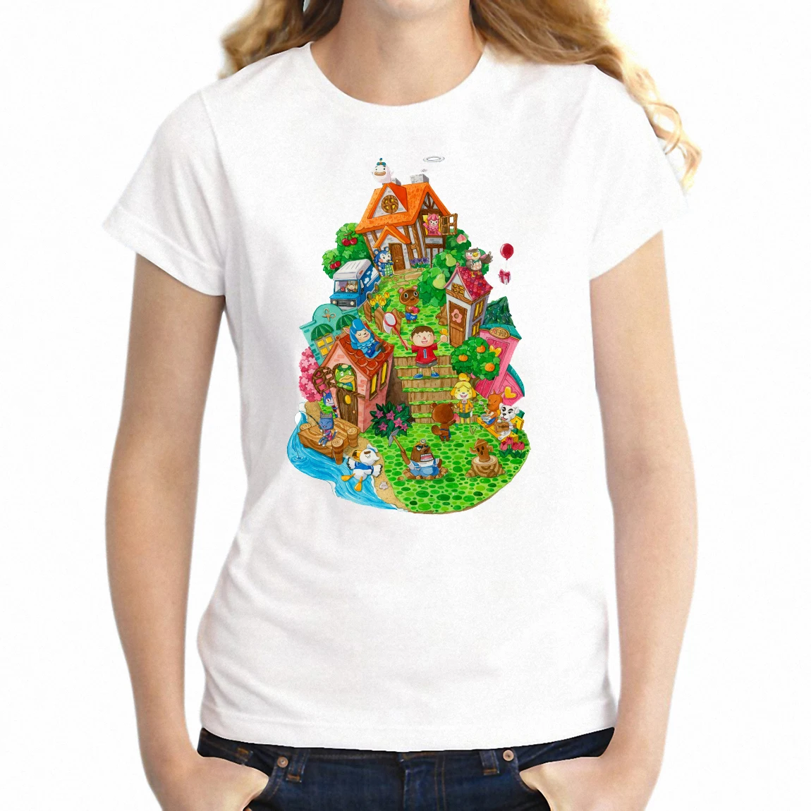 

Women's T Shirt Animal Crossing Gamer Girl's Tee