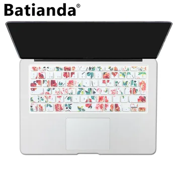 

Silicone EU/UK Version Spanish Gradient Colors Keyboard Cover Stickers Protector for MacBook Air 13 inches Pro 13" 15" Retina