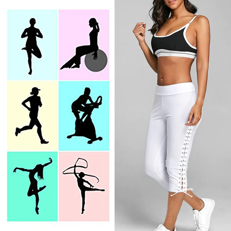 Vertvie повседневные женские Леггинсы для йоги, эластичные леггинсы на шнуровке, однотонные бесшовные спортивные штаны для тренажерного зала, спортивные штаны для йоги с высокой талией