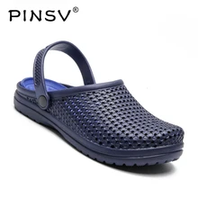 Уличные мужские сандалии новые брендовые Сабо мужские пляжные сандалии Мужская Летняя обувь без застежки дышащая мужская обувь sandali uomo PINSV