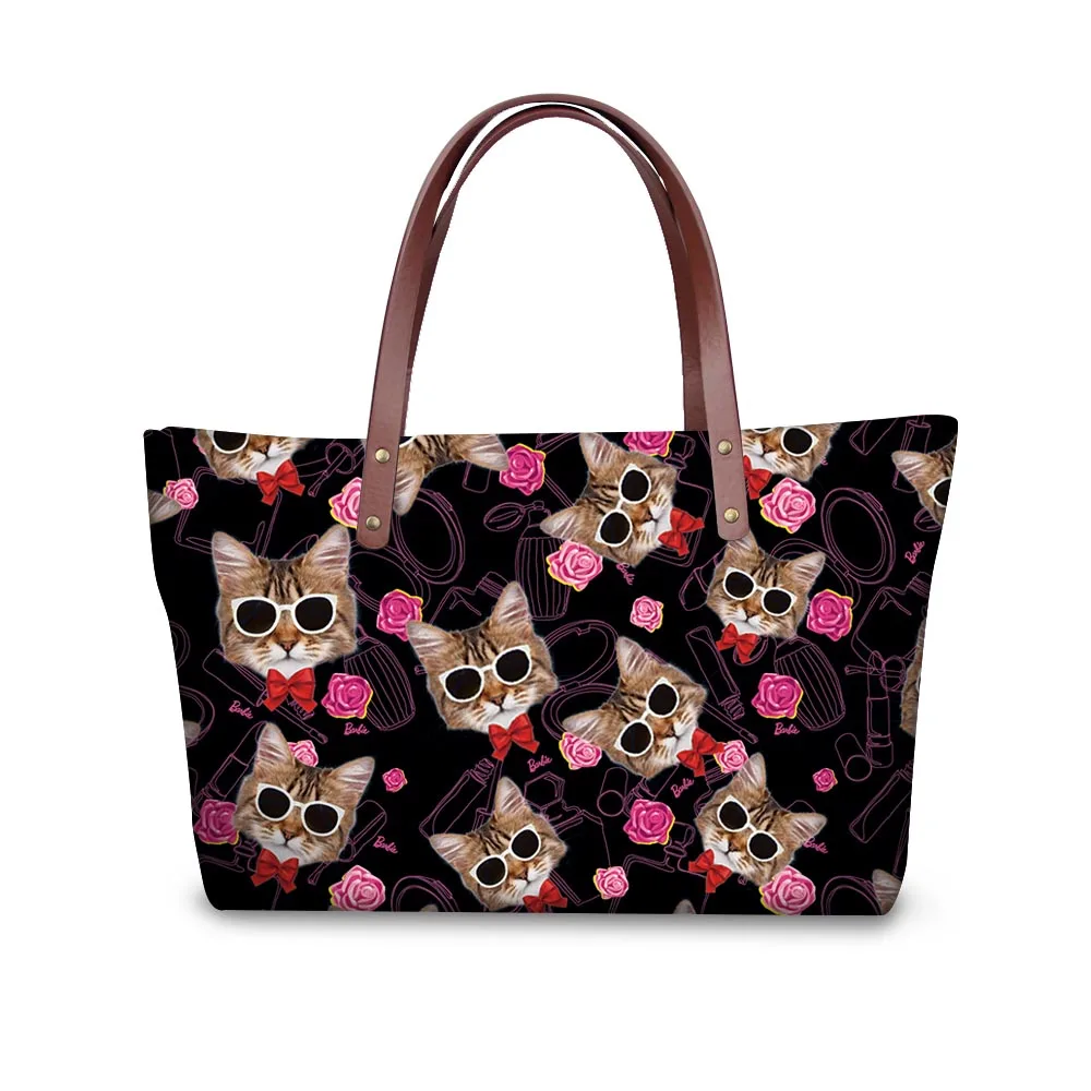 

Noisydesigns women handbags casual large women's shoulder bag cute cat bags bags ladies high quality 2018 Travel Bags