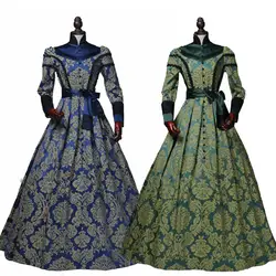 CosplayDiy индивидуальный заказ викторианской Regal queen зима косплэй Cosume Игра престолов средневековый бальное платье L320