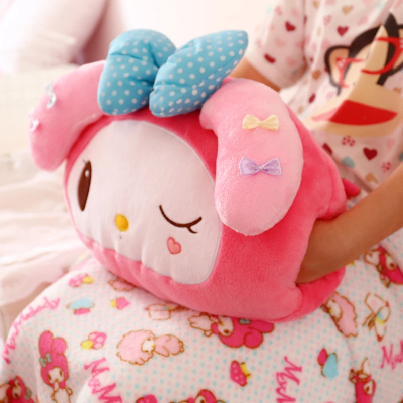 

kawaii my melody plush soft toy bunny stuffed animal rabbit doll with blanket plushies girlfriend birthday gift girl 1pcs