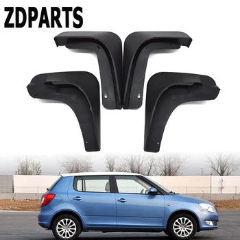 

ZDPARTS Car Front Rear Mudguards For 2011 2012 2013 Skoda Fabia Hatch Accessories Splash Guard Fender 1Set/4Pcs Mud Flaps