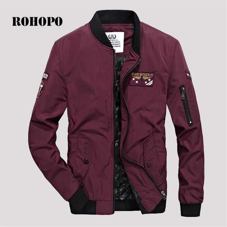 

AFS JEEP Solid Military Style Man's O-neck Autumn Bomber 2017,Deportes Elasticity Waist Zipper Cardigan Man Waterproof Jakcket