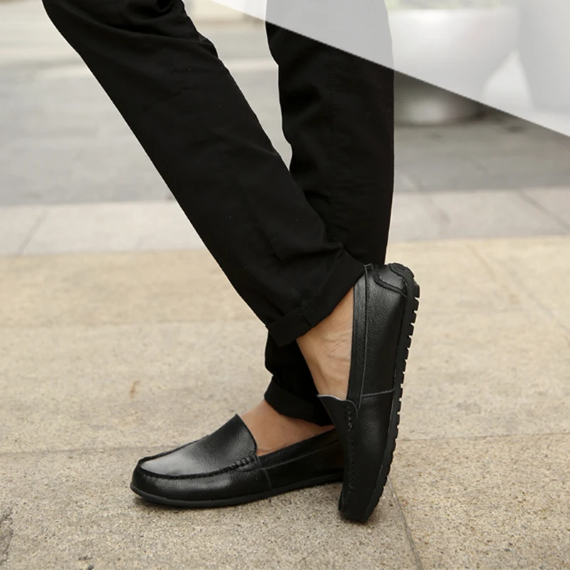 Мужская повседневная мягкая обувь на плоской подошве белого и черного цвета, нескользящая рабочая обувь для медсестер и врачей, дышащие