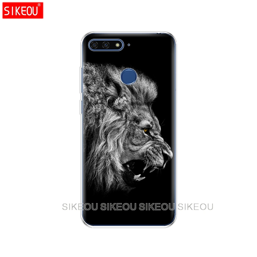 Силиконовый чехол для телефона Huawei Honor 7A PRO 7C Y5 Y6 Y7 Y9 2017 2018 Prime русский медведь тигр