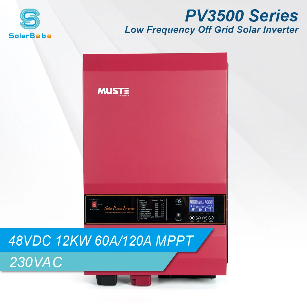 MUST POWER PV3500 12KW Low Frequency Pure Sine Wave Off Grid Solar
