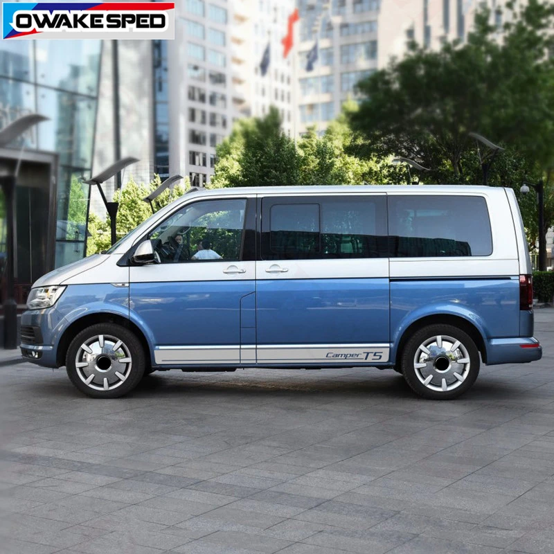 Для Volkswagen Transporter Van T4 T5 автобус пляжное издание боковой полосы стикер полный комплект двери автомобиля Декор наклейки