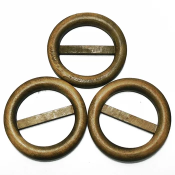 

ZIEENE 300PCs New Hot Big 50mm Wood Belt Buckle Coffee Wooden Buttons Sewing Scrapbooking For Wedding Women Girdle Waistband Bag