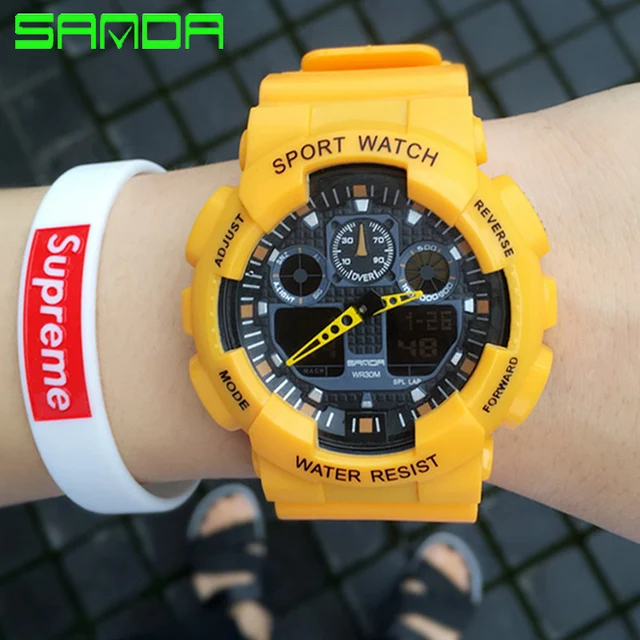 New Display Watch Men Military Sports Watches Fashion Silicone Waterproof LED Di New Display Watch Men Military Sports Watches Fashion Silicone Waterproof LED Di