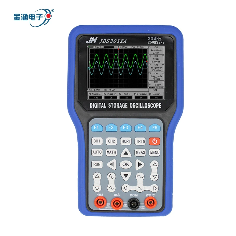 

JinHan JDS3012A Series Handheld Digital Storage Oscilloscope and Digital Multimeter, 30MHz, Single Channel,250MS/s Sample Rate