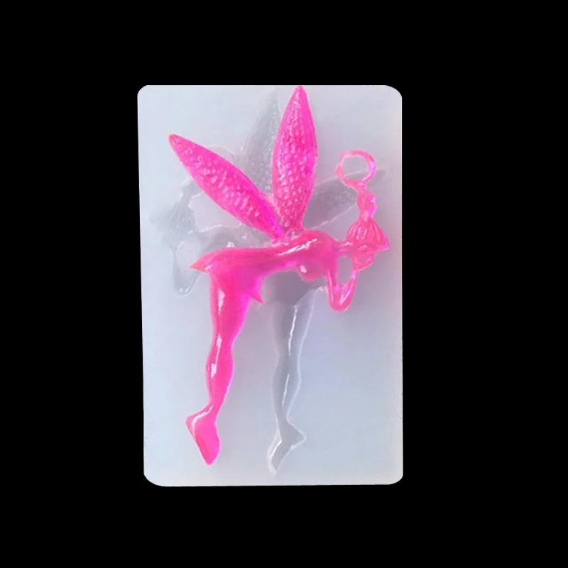 Flower Fairy Crystal Pendant Beads Casting Molds Clear Epoxy Silicone Resin Liquid Mold DIY Jewelry Making Craft Tool | Дом и сад