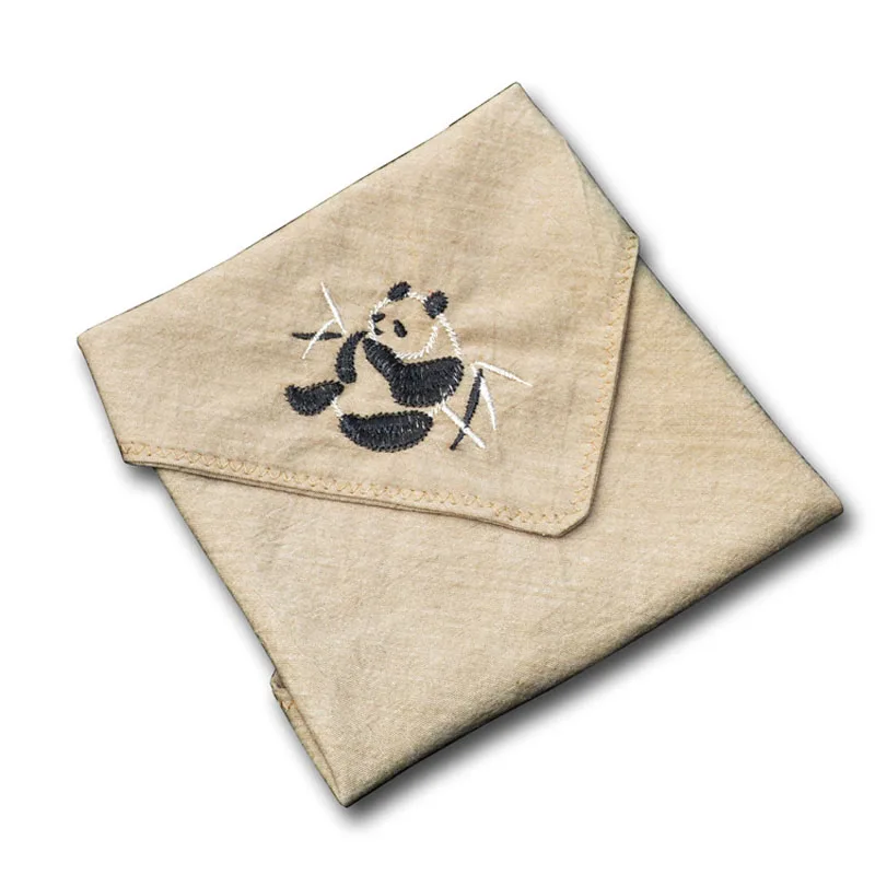  Animal Embroidery Handkerchiefs Women and Men Hanky Vintage Cotton Linen Handkerchiefs for Children