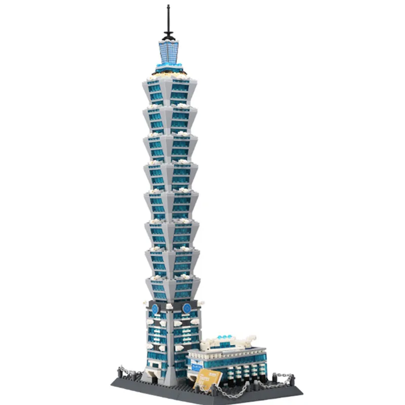 1511 шт знаменитое здание Тайбэя 101 строительный блок кирпичная игрушка 8019