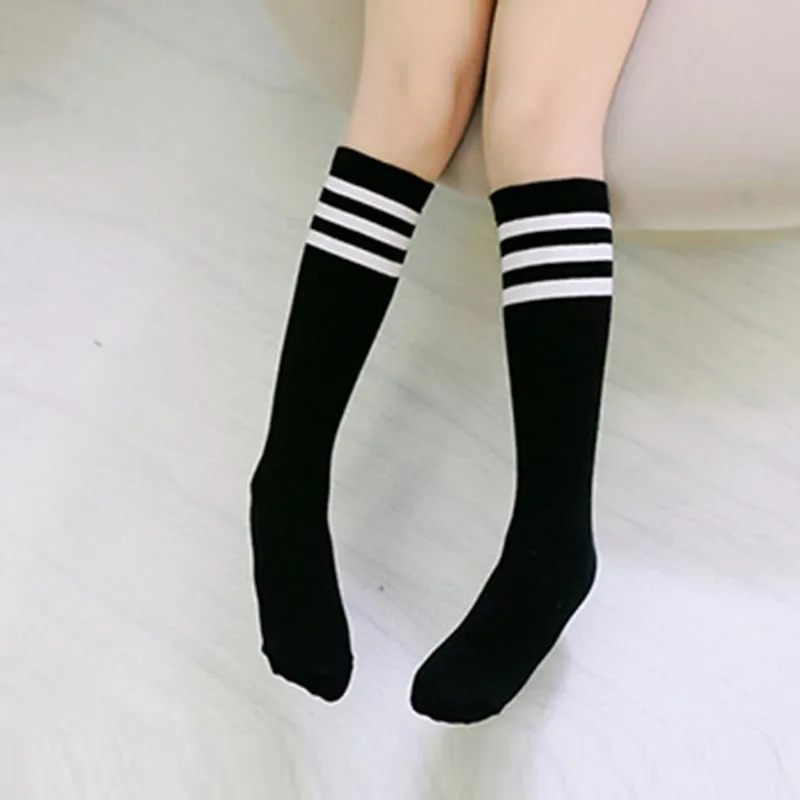 

Spring Autumn Baby Girls Boys Sock Strips Cotton Old School Soccer Boots Socks Knee High Socks Long Leg Warmer