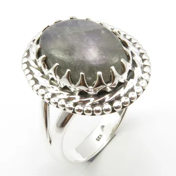 

Wedding Engagement Jewelry Labradorite Ring Size 7.75 Pure Unique Designed