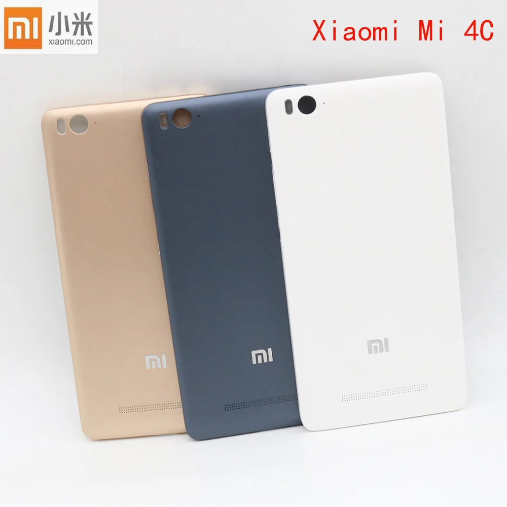 

Original xiaomi mi Battery Back Cover Door Housing Case for Xiaomi MI 4C Mi4c Replacement For Xiaomi mi 4C replace Parts