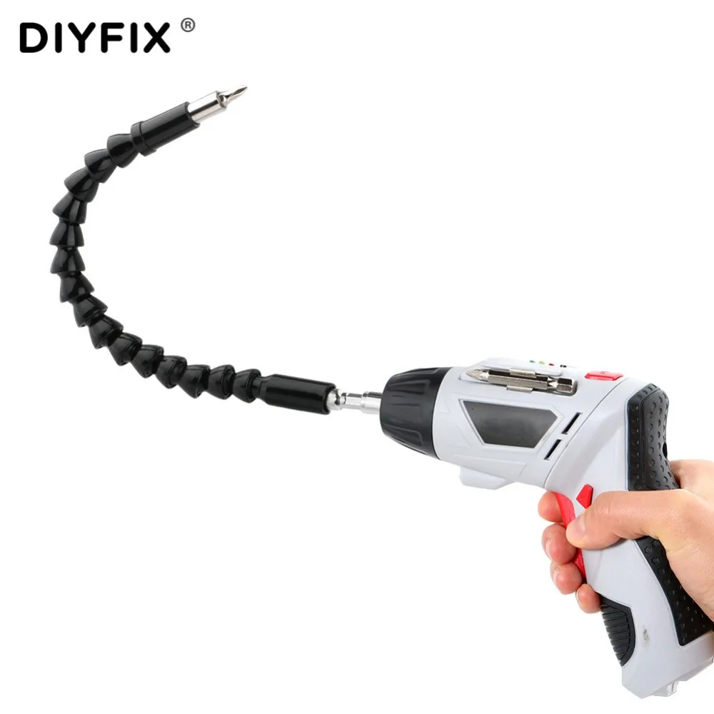 DIYFIX 295mm 1 4 Hex font b Electronics b font Drill Flexible Shaft Bits Soft Extension