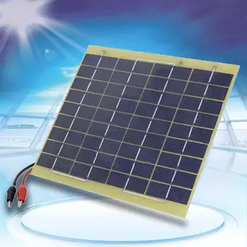 

220x200mm 12V 5W Solar Panel Fit Car Battery Trickle Charger Backpack Power APE