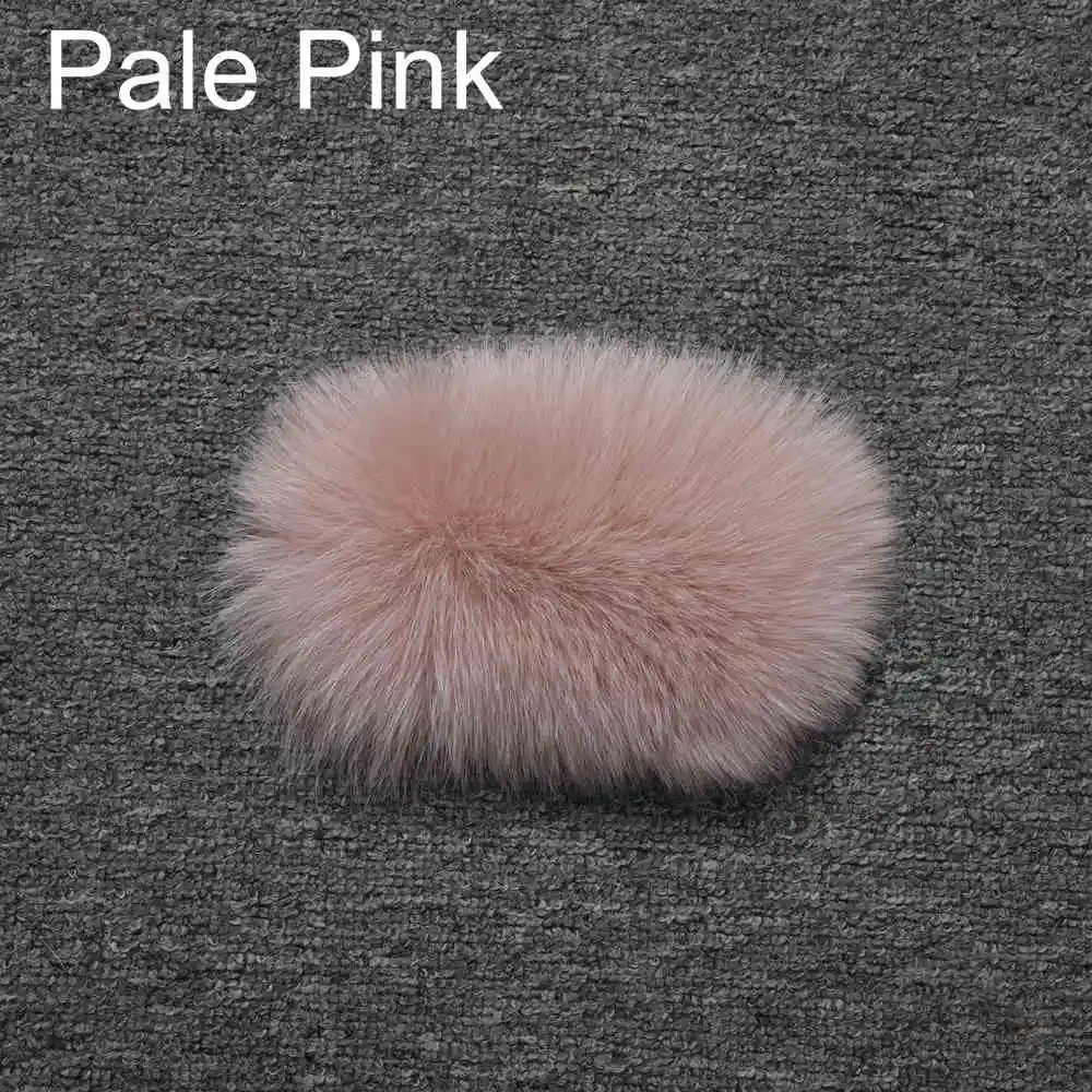 Новинка, Женское зимнее пальто с капюшоном, натуральный Лисий мех, с карманом, подлинный натуральных мех, толстый теплый мех, роскошный, высокое качество, S7488 - Цвет: Pale Pink