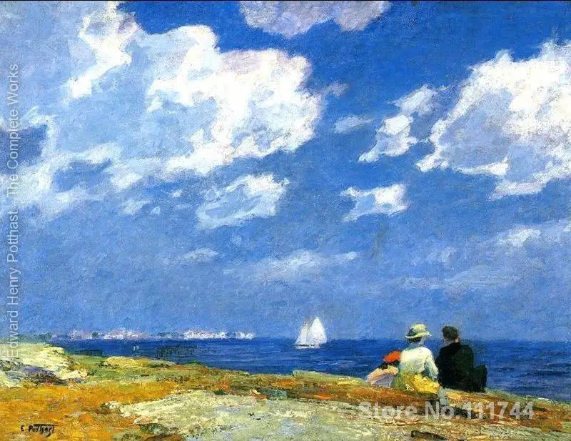 

Copy paintings of famous artist Along the Shore Edward Henry Potthast artwork High Quality Handmade