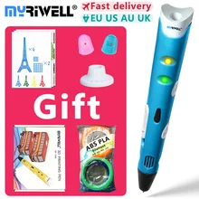 myriwell 3d pen 3d pens,1.75mm ABS/PLA Filament, 3d model,Creative 3d printer pen-3d magic pen,Best Gift for Kids,pen 3 d 2018 myriwell 3 d pen 3d pens 150m filament 1 75mm 3d model creative 3d pen 3d printer pen best christmas present birthday present