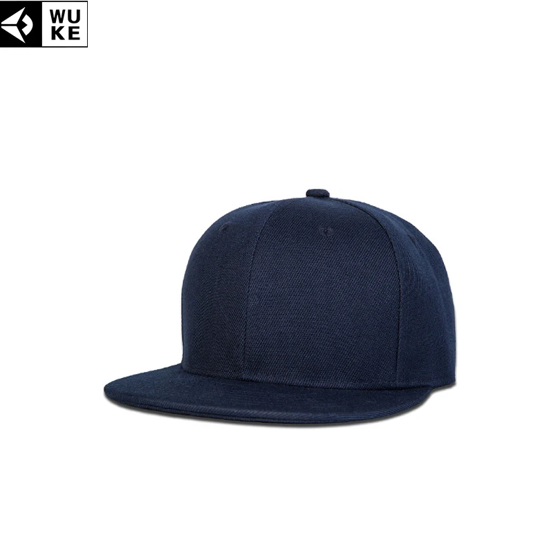 

WUKE Fashion Solid Color Baseball Caps For Women Flat Brim Snapback Cap For Men Hip-pop Hat Adjustable 55-61cm Baseball Cap Fish