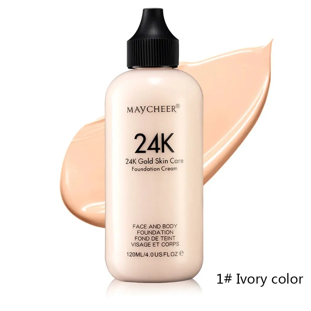 120ML 24K Moisturizing Foundation Base BB Cream Liquid Long Lasting
