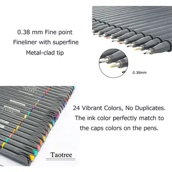 

Pens Colored Fine Tip Markers, Fine Point Bullet Journal Pens Sketch Writing Drawing Markers Set for Coloring Book Taking Note