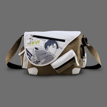 

Sword Art Online Attack on Titan Law Canvas Casual Zipper Boys Girls Shoulder Bag Crossbody Bags Schoolbags Messenger Bag Gift