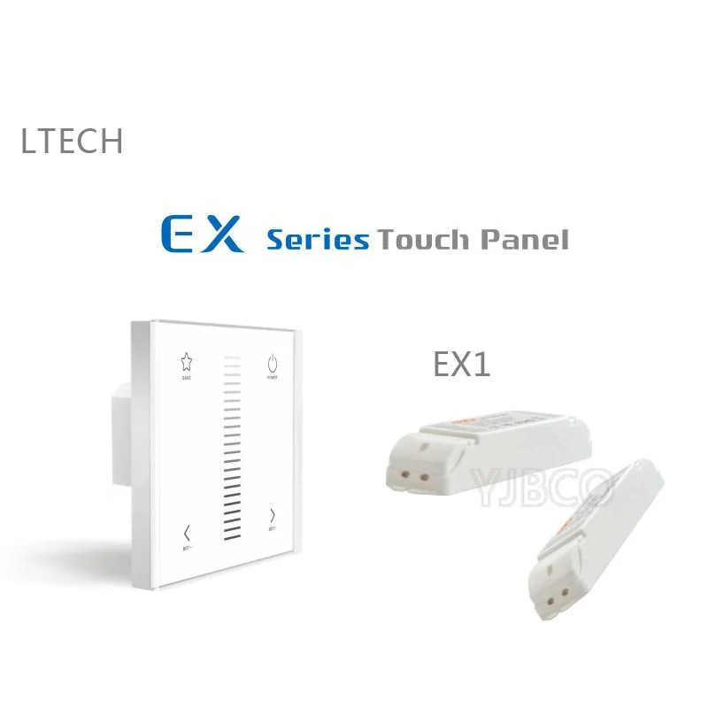 

AC100V~240V EX1 LED Dimming touch panel Brightness adjustment RF 2.4GHz, DMX512 Output Signal for single led strip light