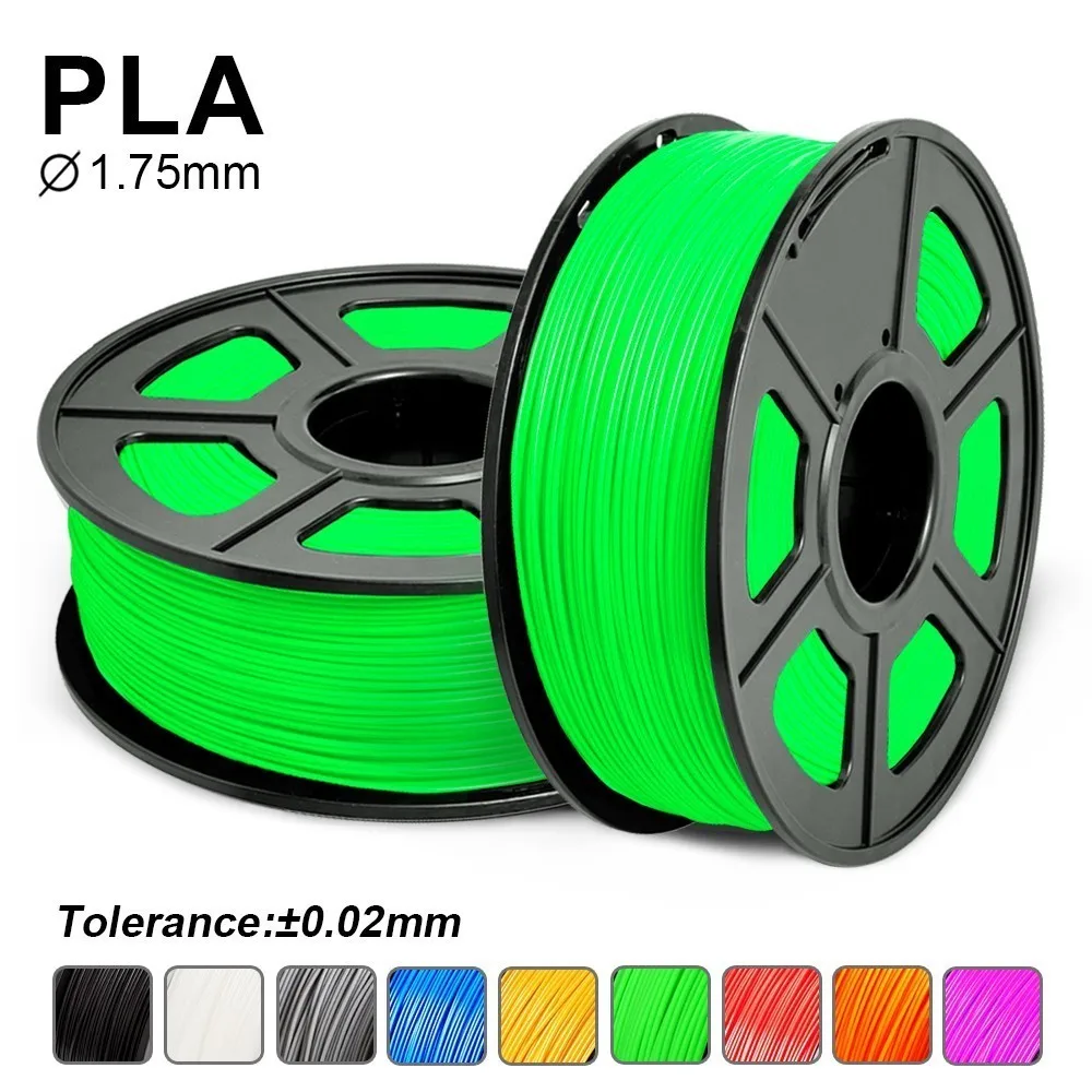 

SUNLU PLA 3d Printer Filament Noctilucent Plastic PLA 1.75mm 1kg/2.2LB With Spool Degradable Consumable For 3D Printer