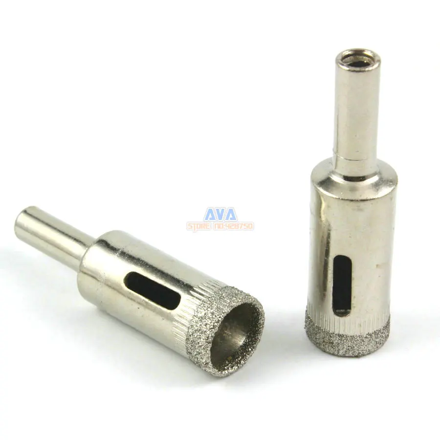 10 Pcs 15mm Dia Diamond Coated Drill Bit Marble Tile Glass Hole Saw