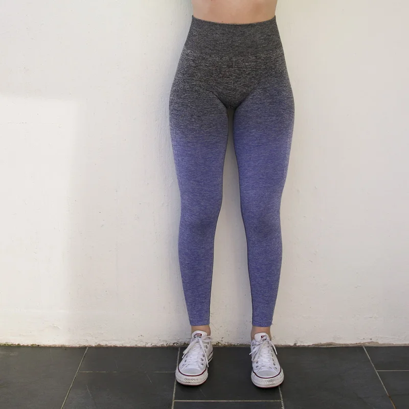 GearMeeUp High Waisted Ombre Seamless Sports Leggings