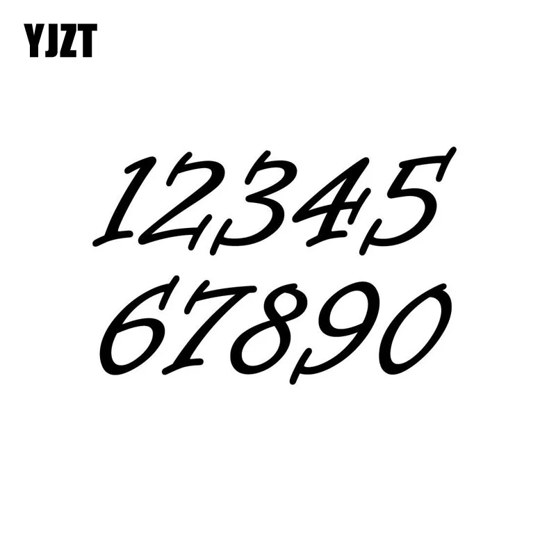 YJZT 15.6CM*10.2CM Telephone Number 1234567890 High quality Car Sticker