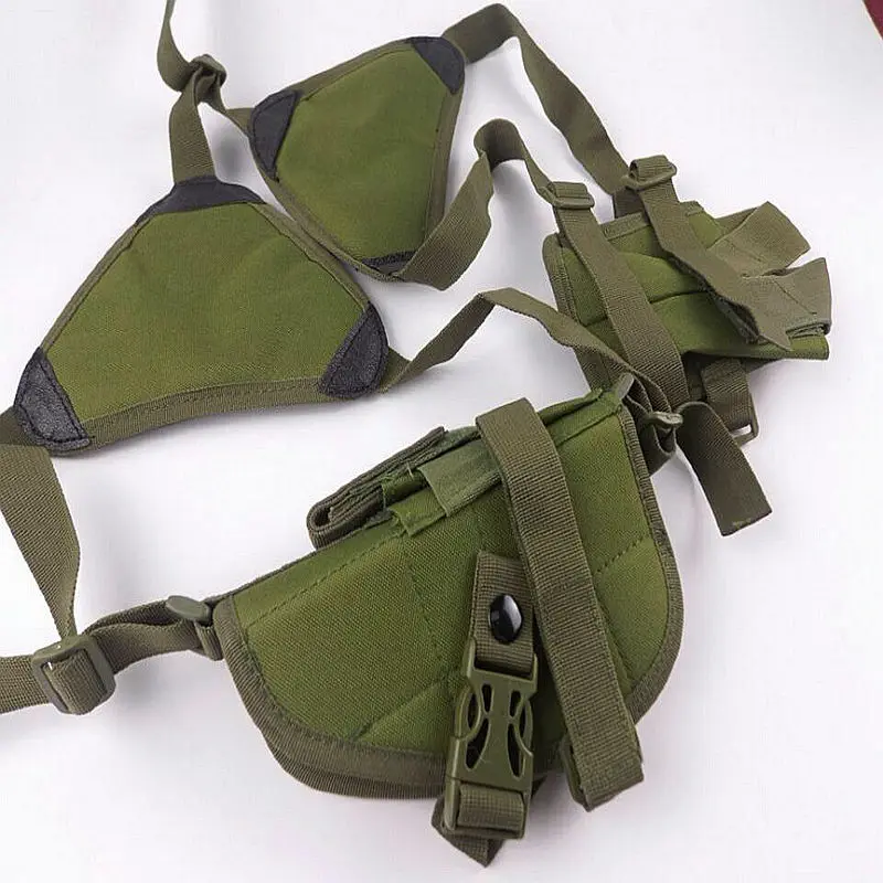 

Army Green Nylon Gun Holster GL 25 Universal Horizontal Shoulder Holster Adjustable Tactical Military Holster Indoor