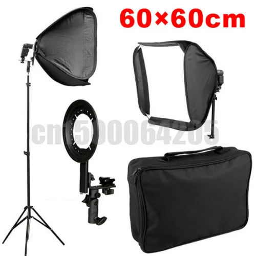 Горячие Софтбоксы Для Вспышка Speedlight 60 см/2" Вспышка Speedlite Мягкая коробка 60x60 см